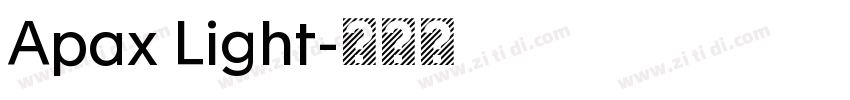 Apax Light字体转换